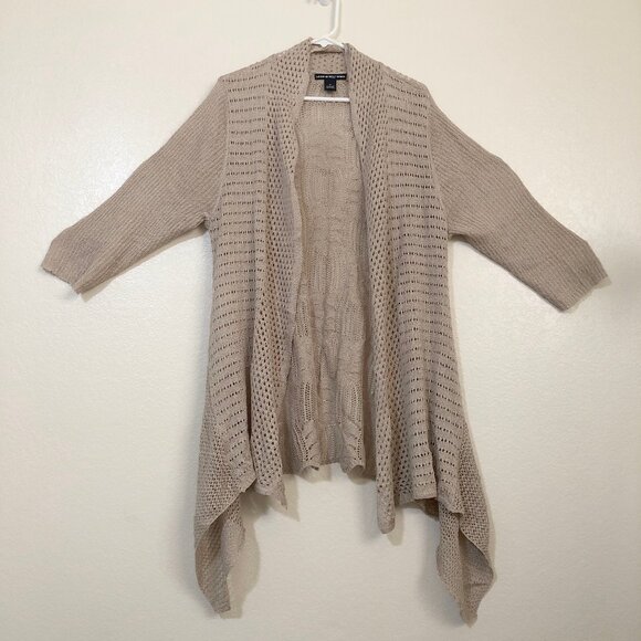 Women's Knit Cardigan Sidetail Waterfall Open Front Lauren Michelle Woman 1X - Picture 1 of 10